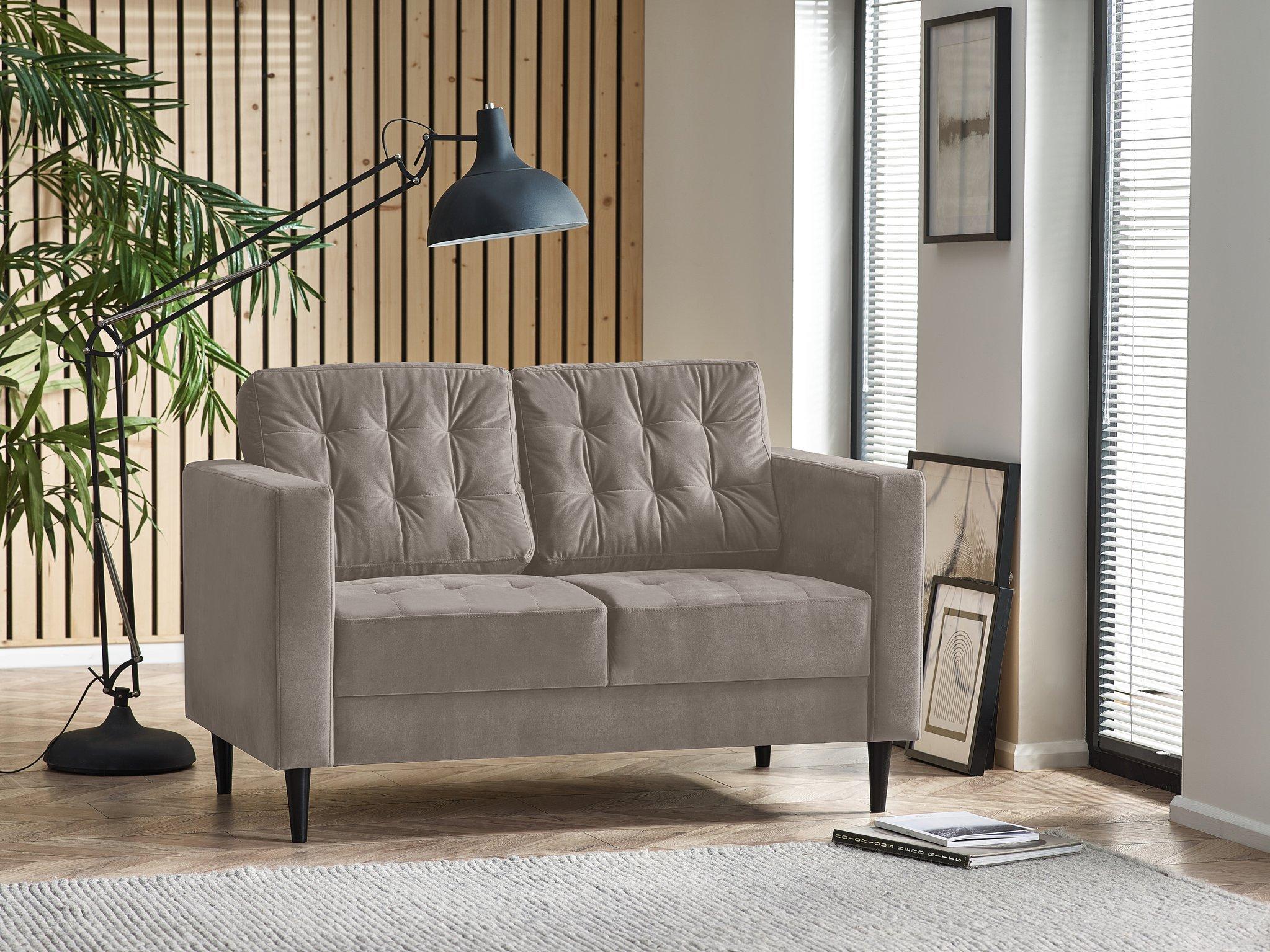 Jade 2-Seater Soft Touch Velvet Sofa With Solid Wood Frame